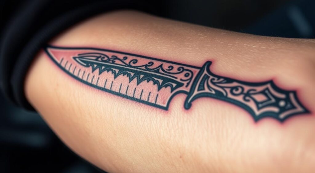 Knife Tattoo Meaning