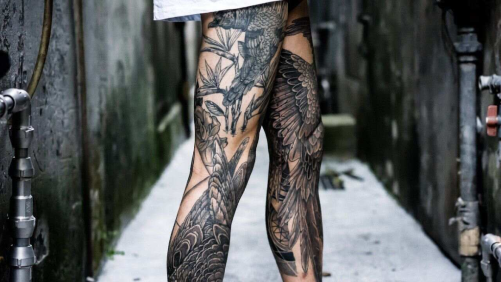 How thick is the skin on your shin tattoo?