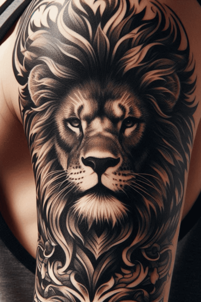 lion tattoo ideas for men!