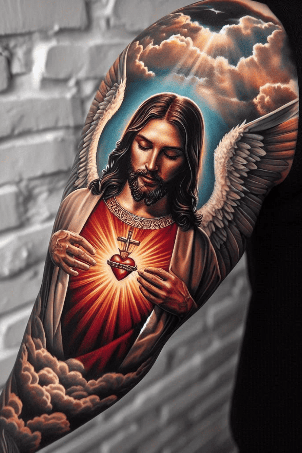 9 Mind Blowing Jesus Sleeve Tattoo Ideas! - tattoopassionate.blog