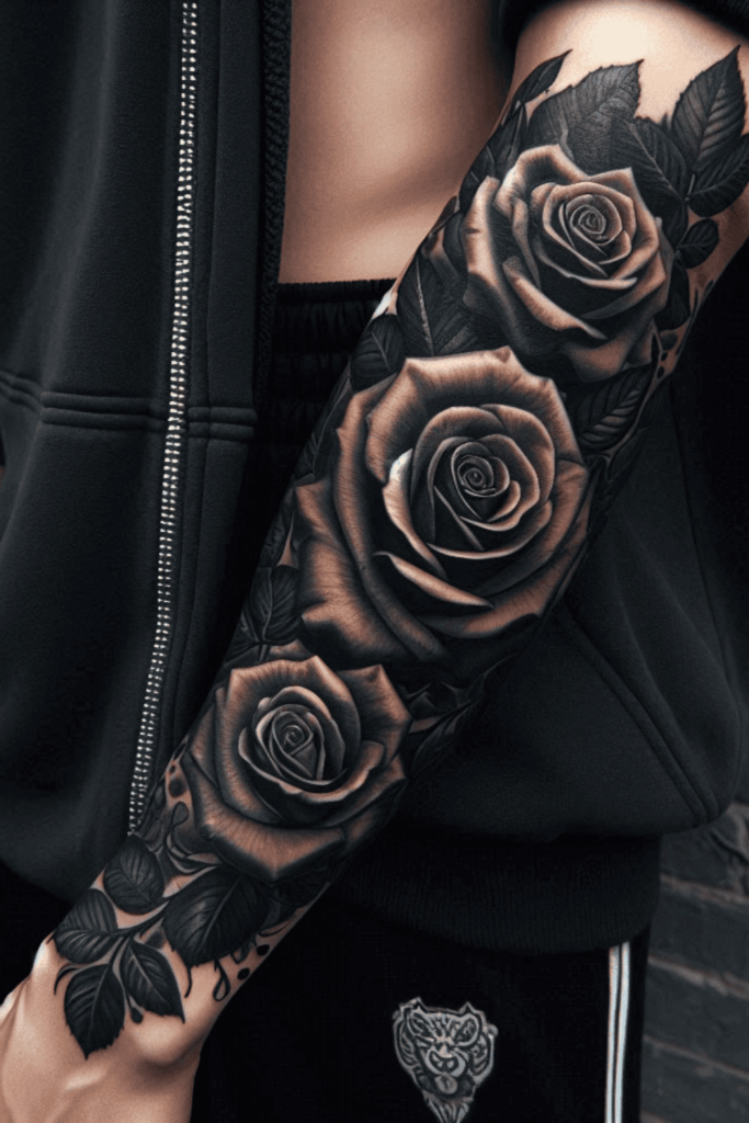 men forearm tattoos