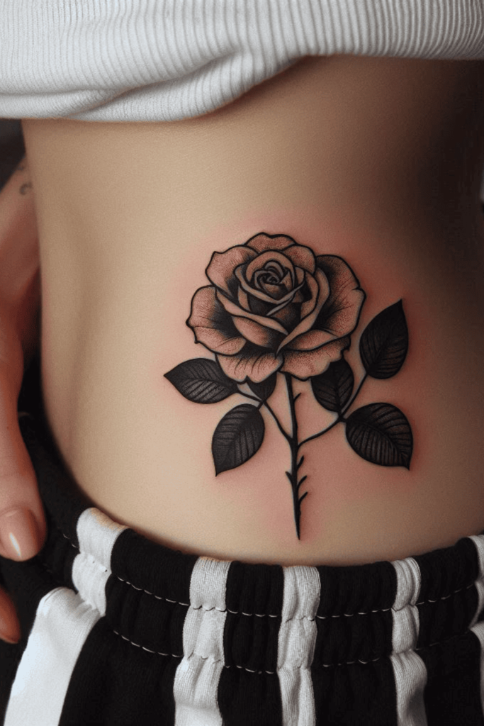 waist tattoo ideas for women