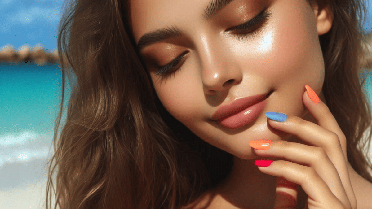 bright summer nails