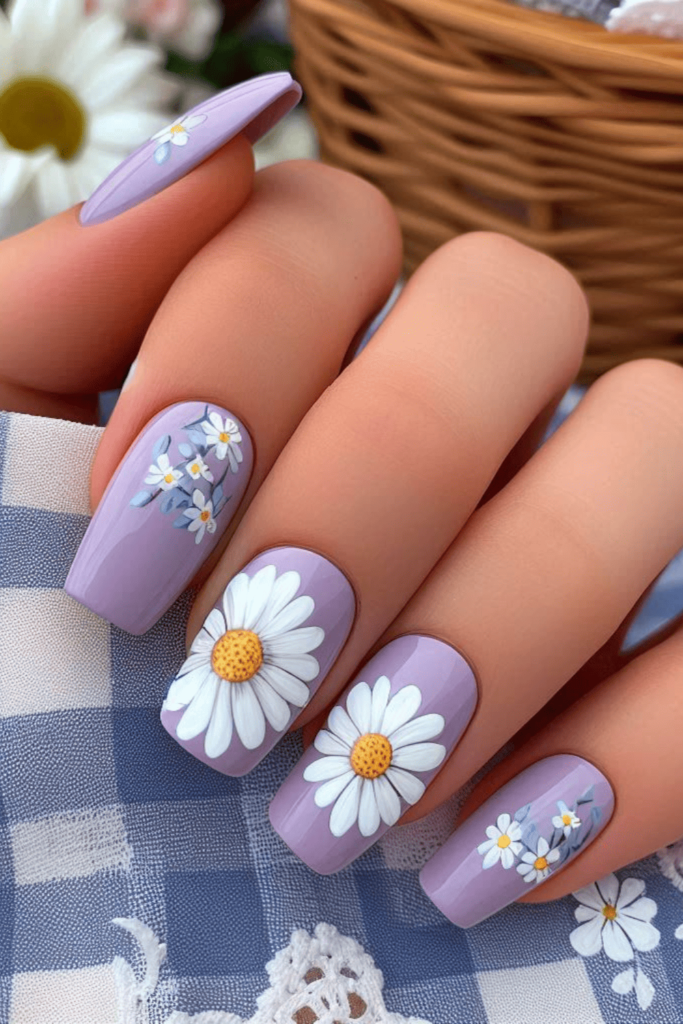 purple summer nails
