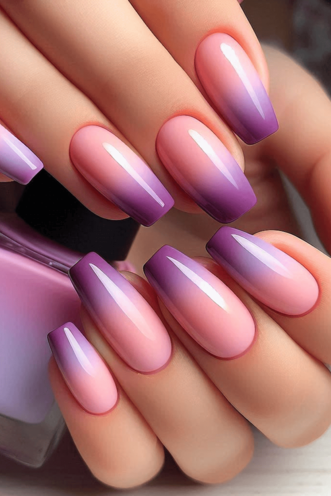 purple summer nails