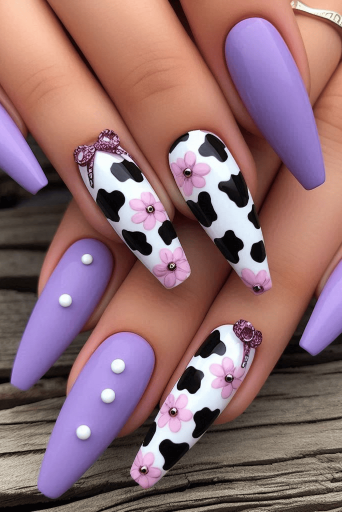 purple summer nails