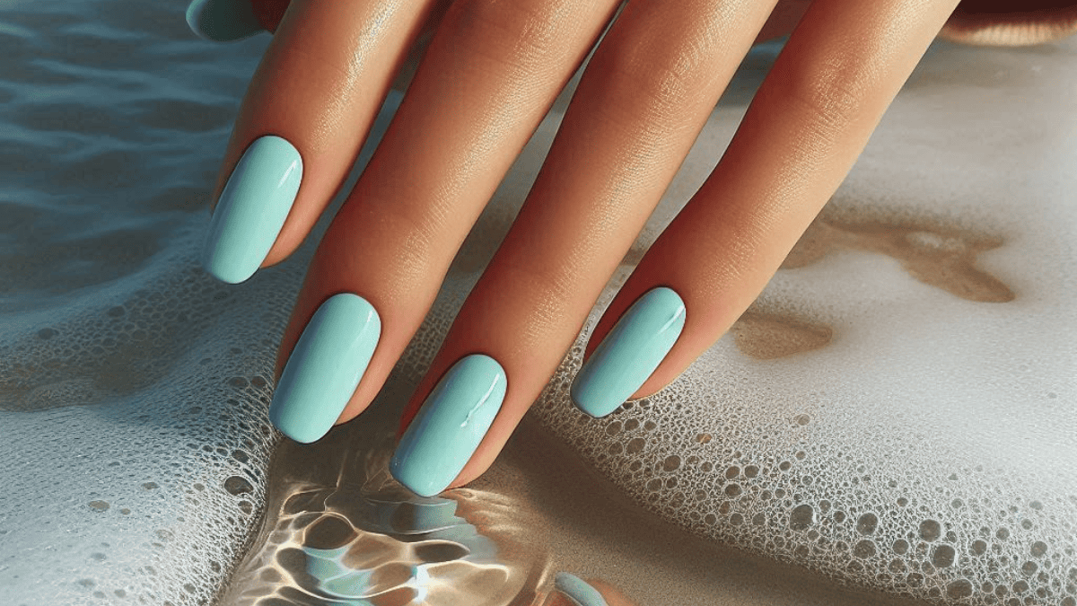 basic beach nails