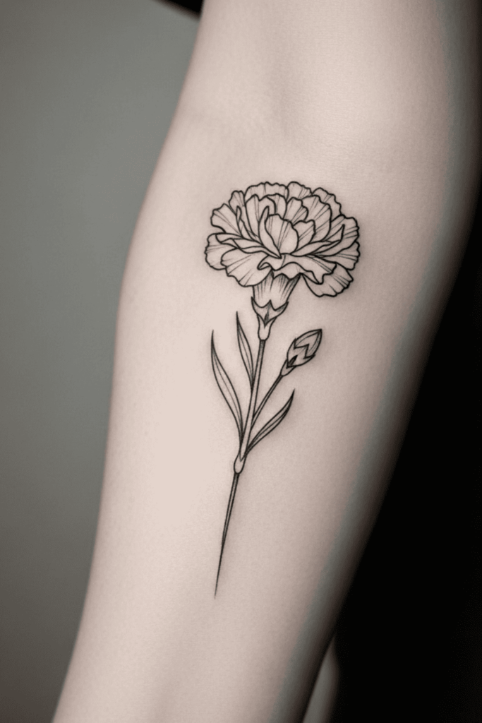 birth flower tattoos