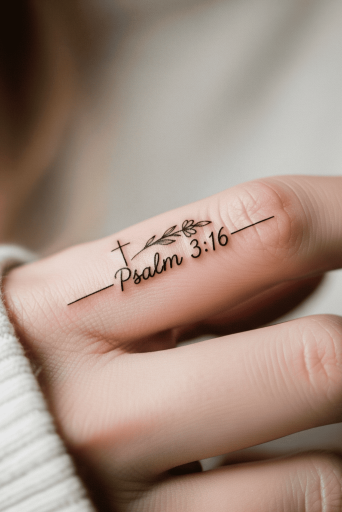 fine line christian tattoo ideas