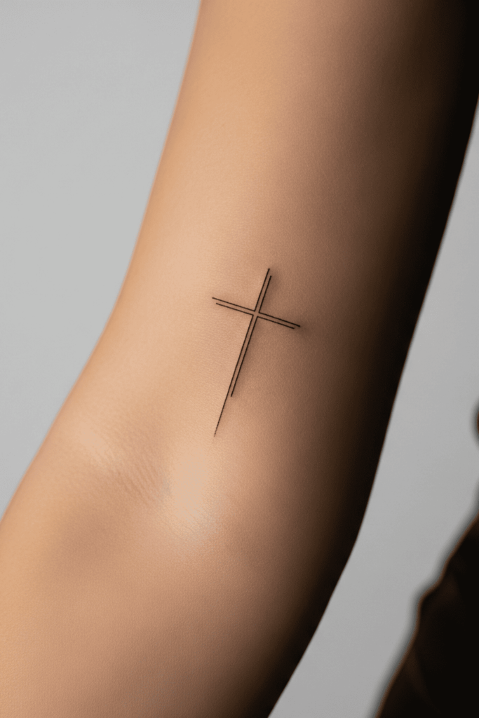 fine line christian tattoo ideas