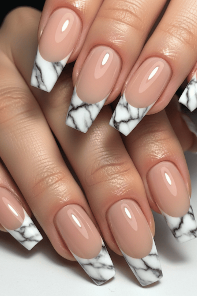 french tip nails
