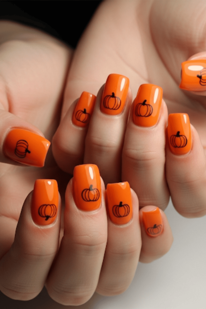pumpkin nails