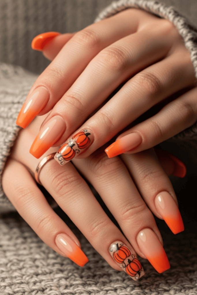 pumpkin nails