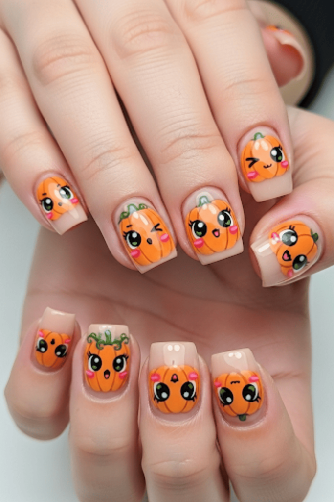 pumpkin nails