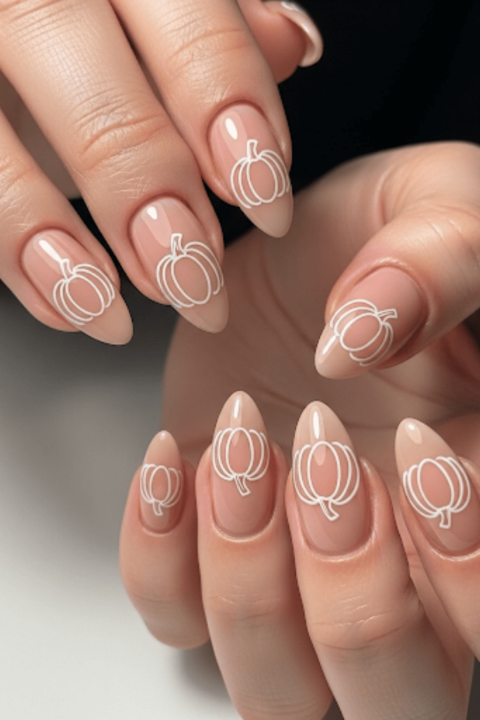 pumpkin nails