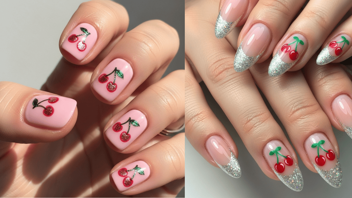 cherry nails
