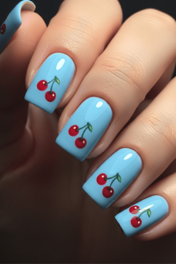 cherry nails