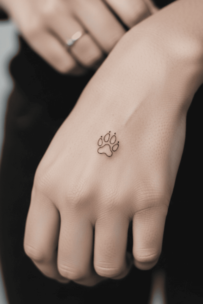 fine line hand tattoo
