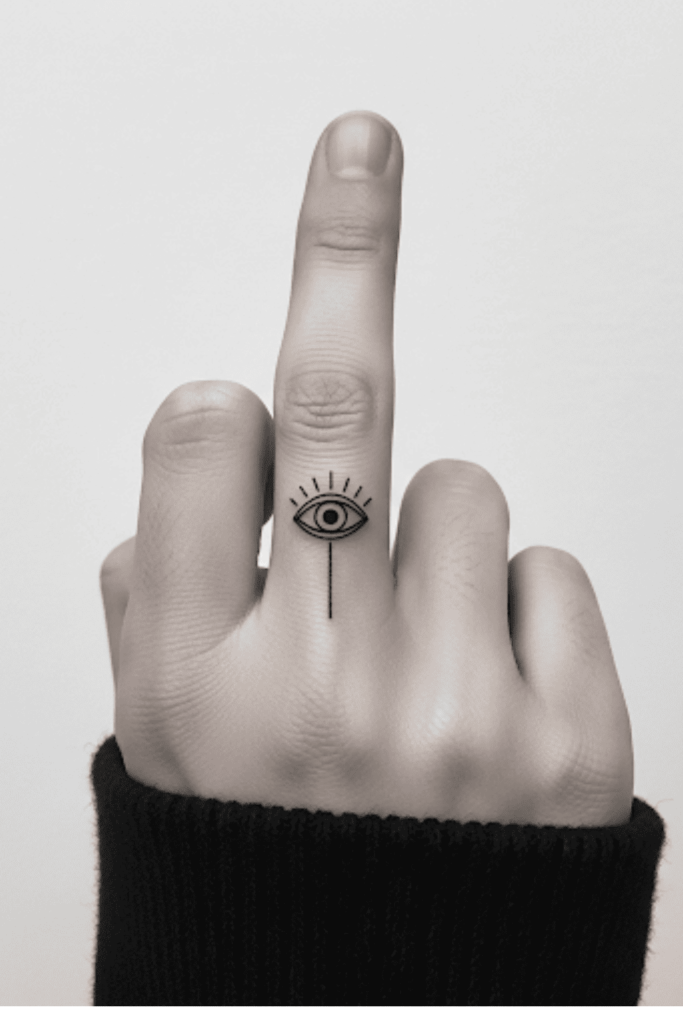 fine line hand tattoo