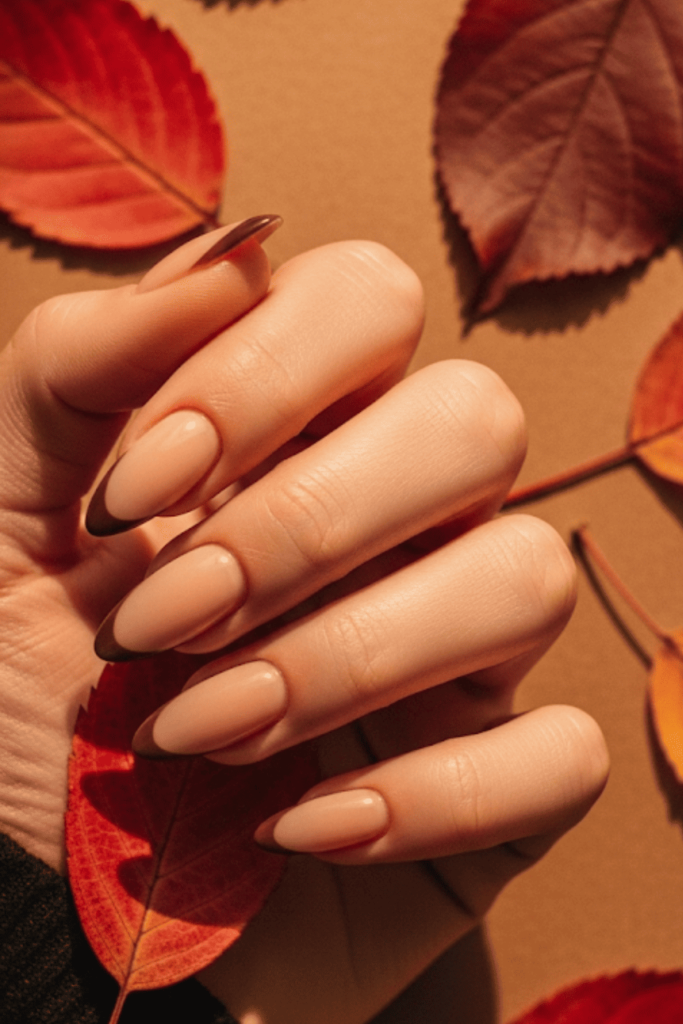 brown nails