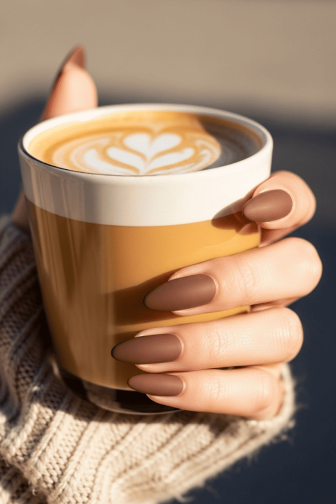 brown nails