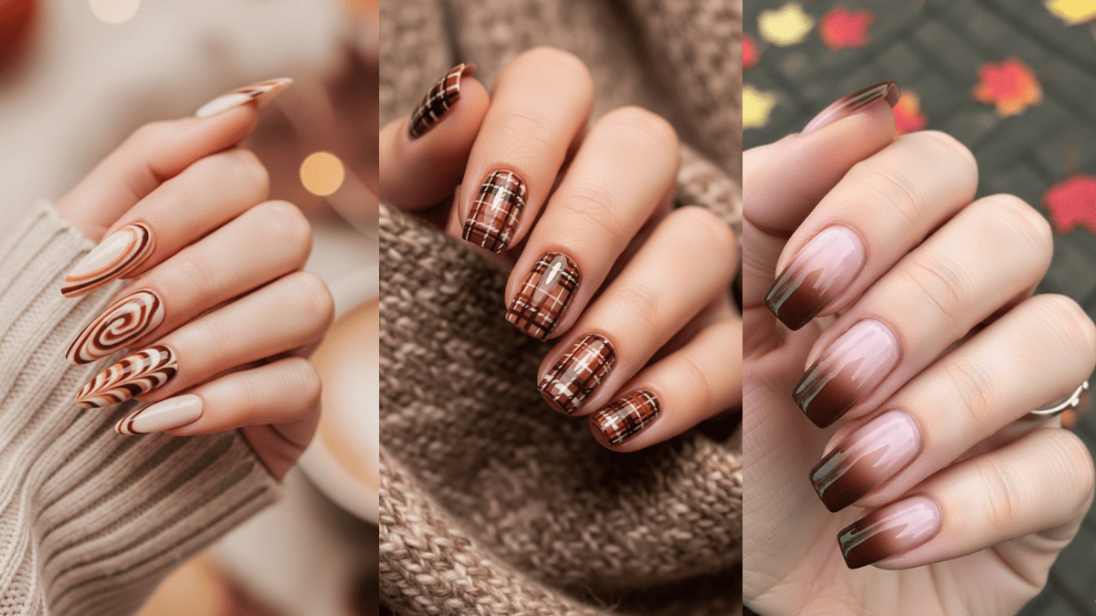 brown nails