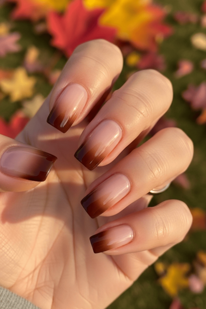 brown nails