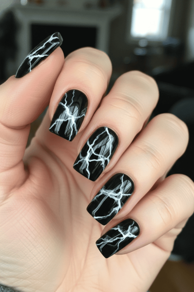 black nails