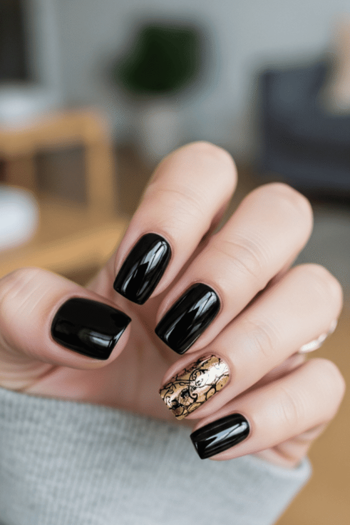 black nails