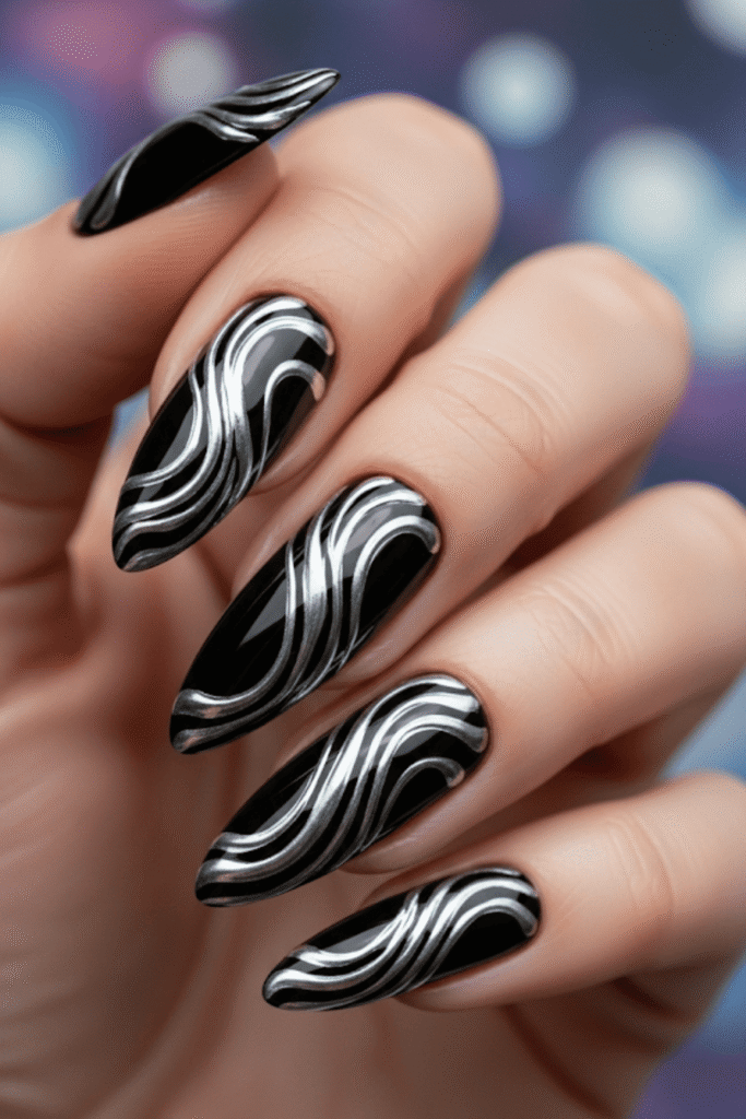 black nails
