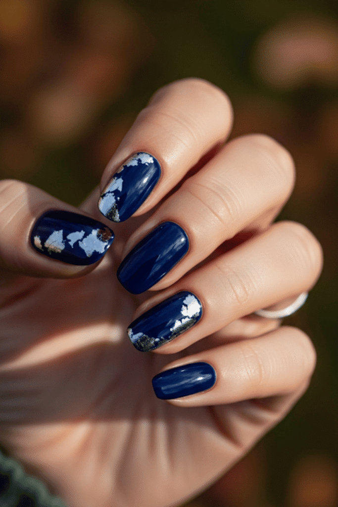 blue nails