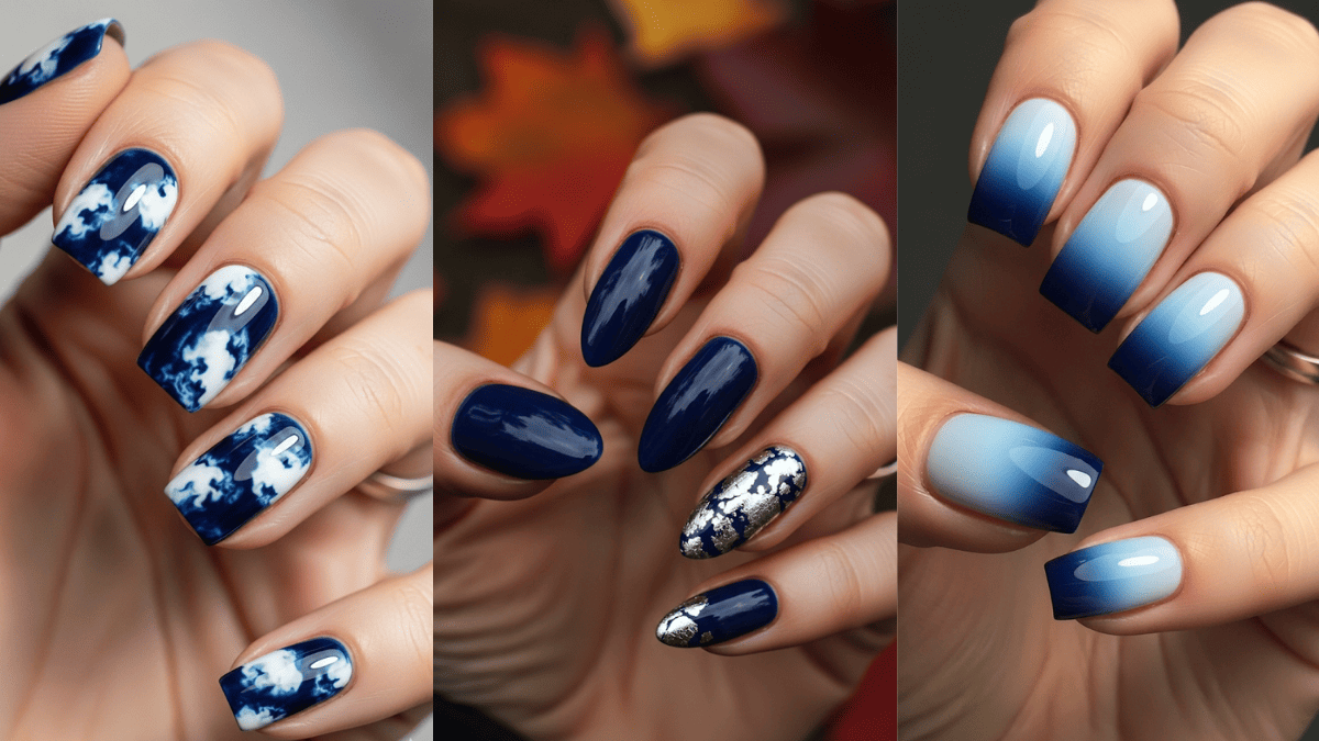 blue nails