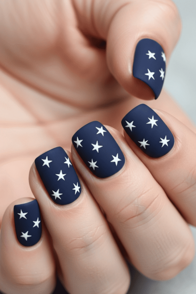 blue nails