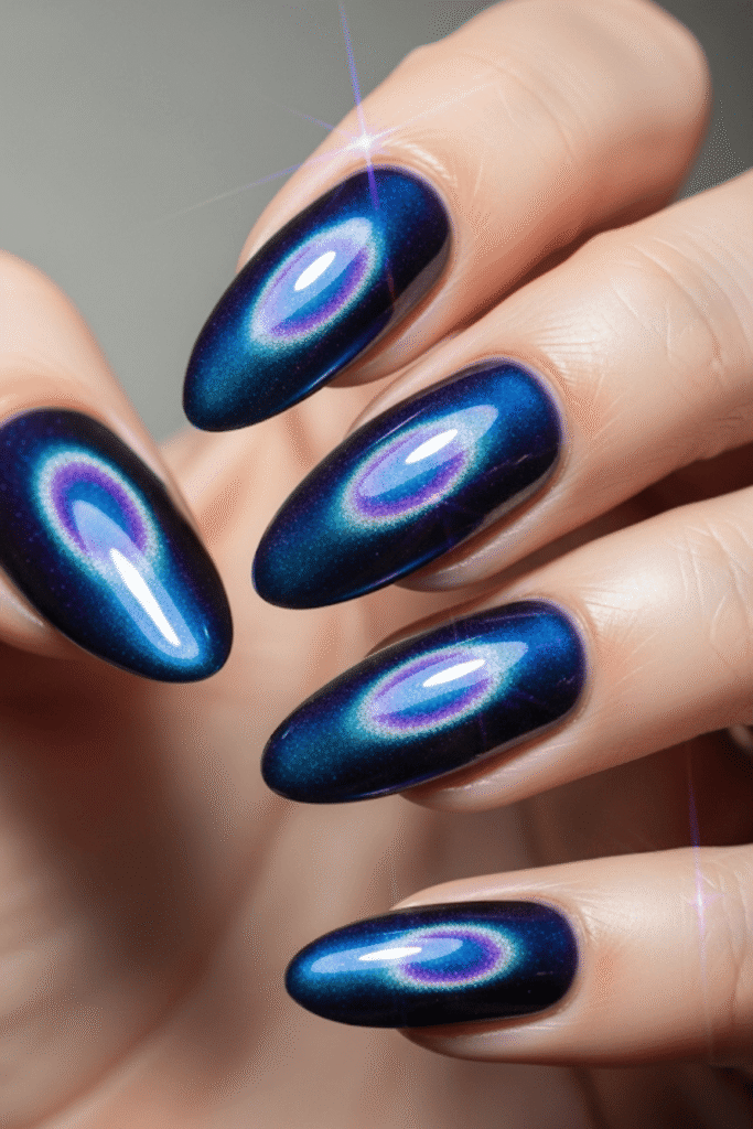 blue nails
