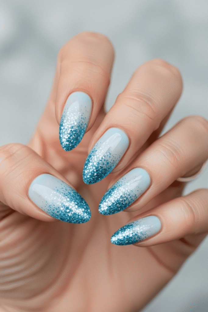blue nails