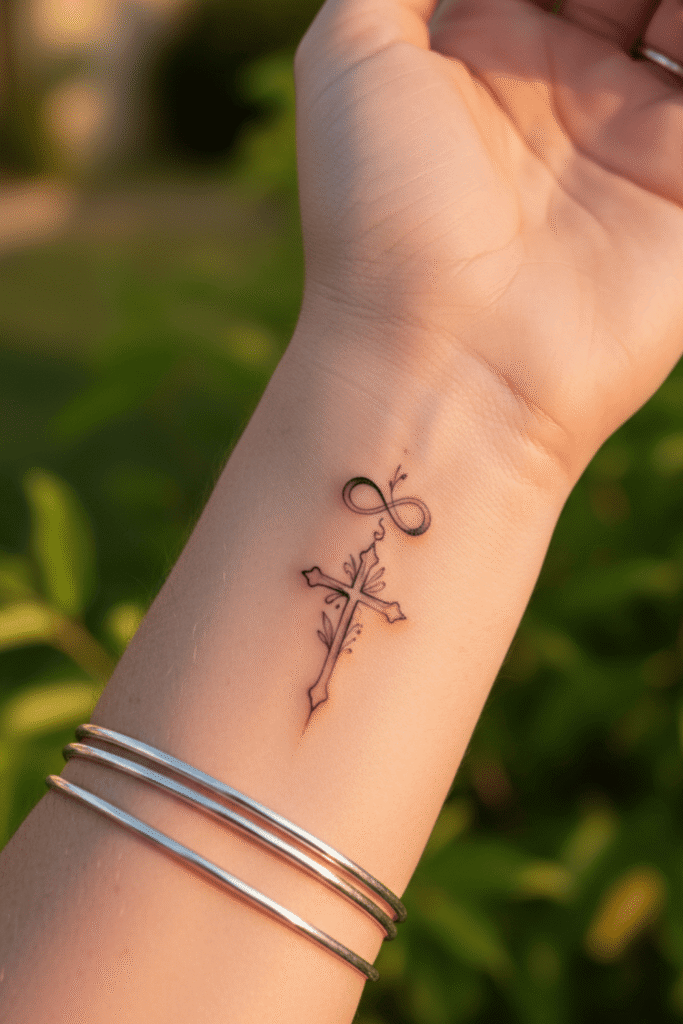 cross tattoos for women