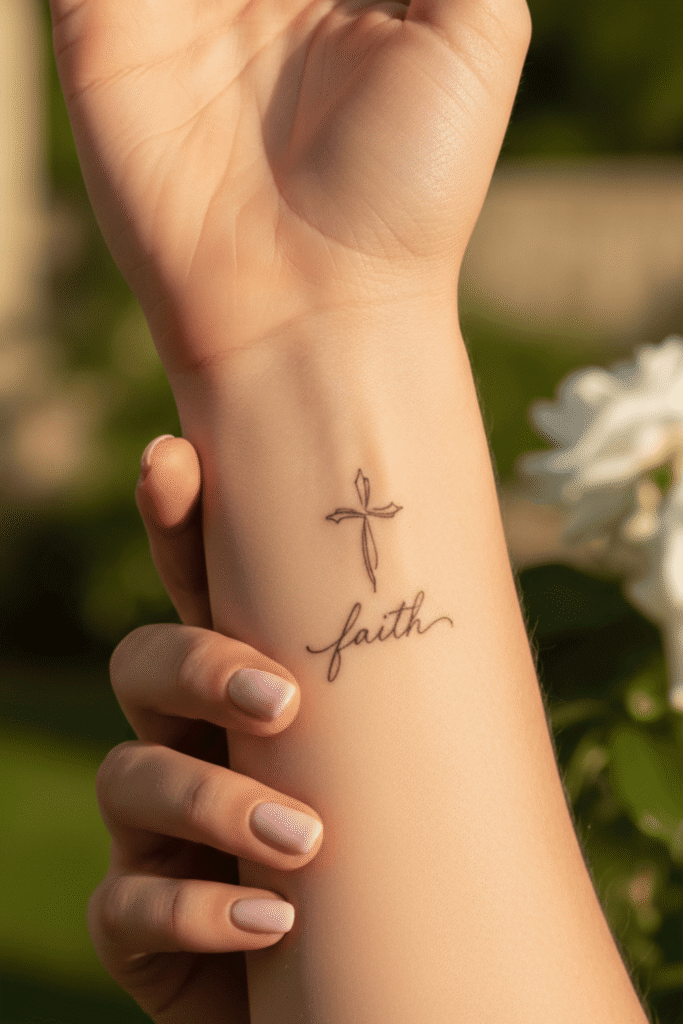 cross tattoos for women