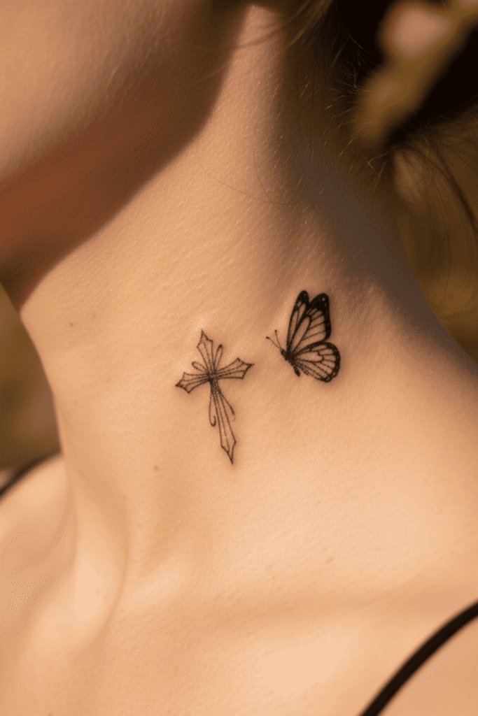 cross tattoos for women