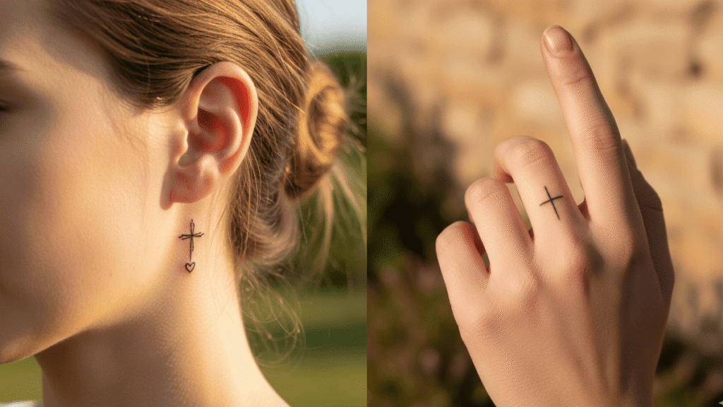 cross tattoos for women