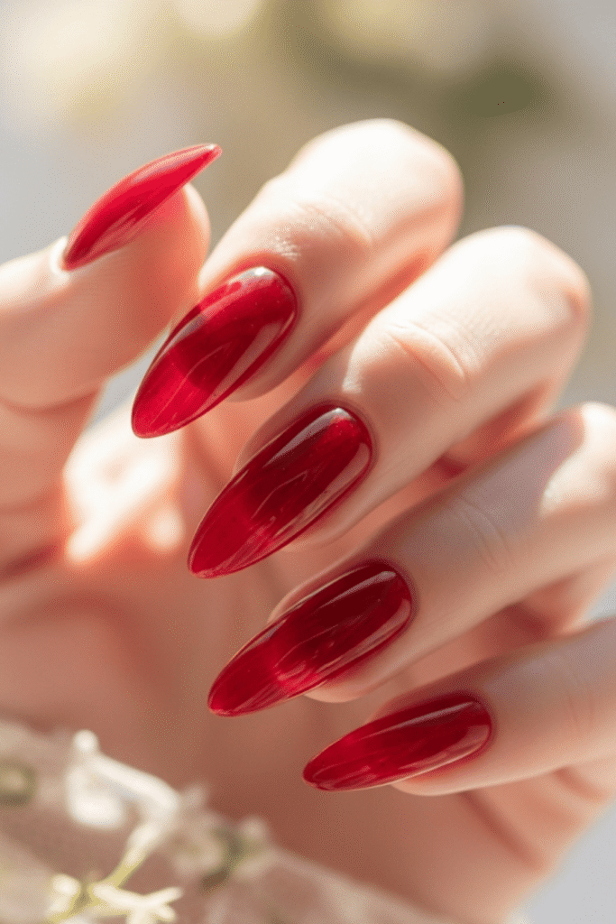 red nails