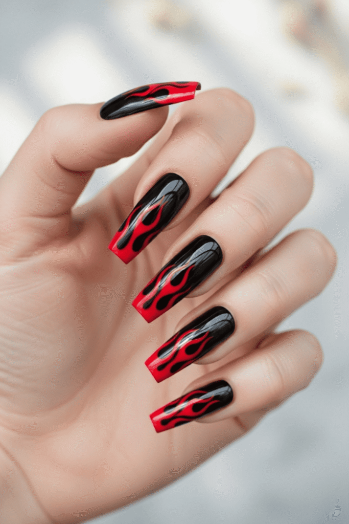 red nails