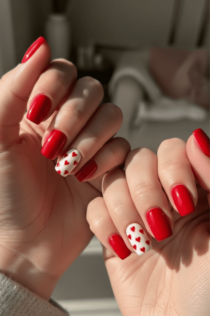 red nails