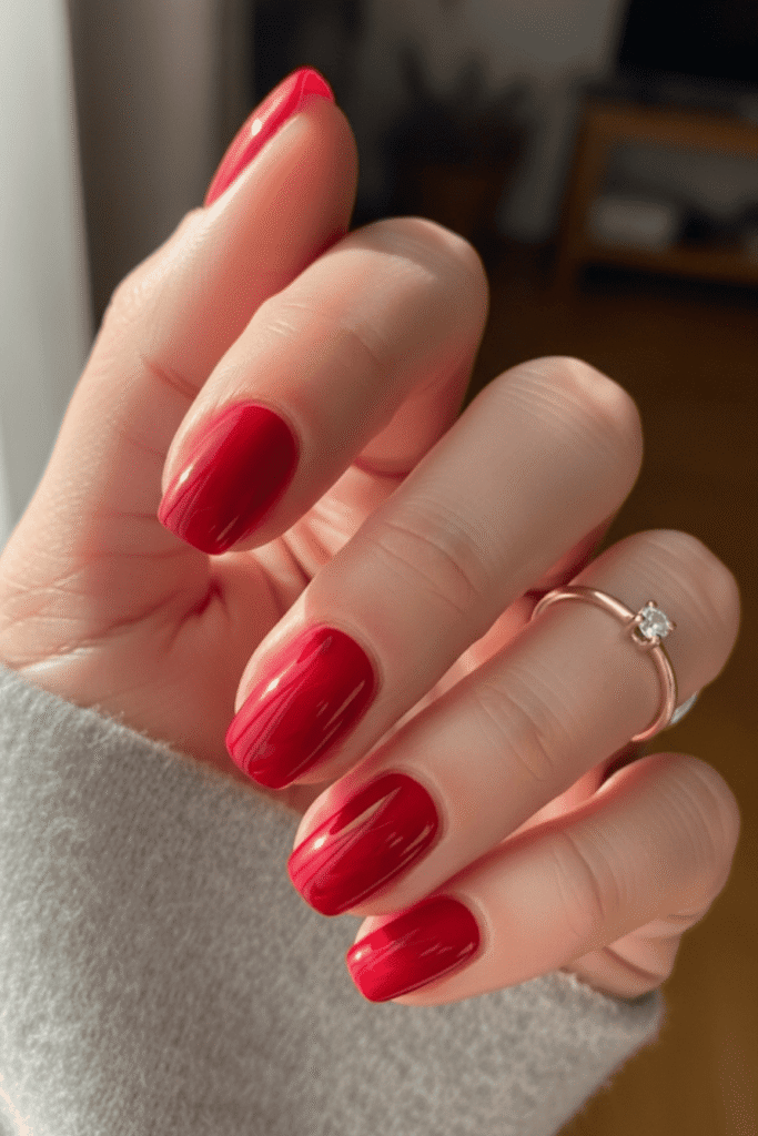 red nails