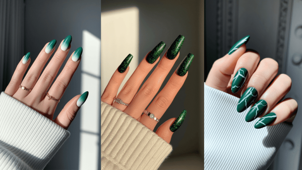 green nails