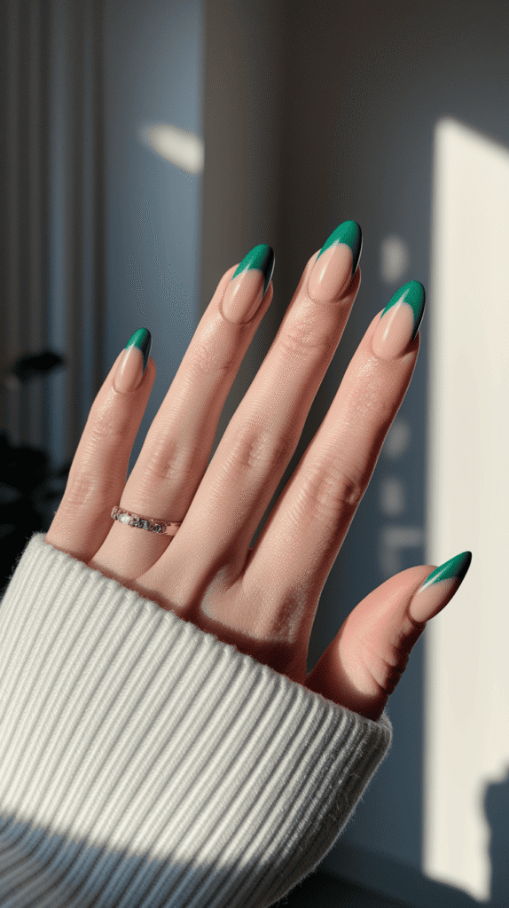 green nails