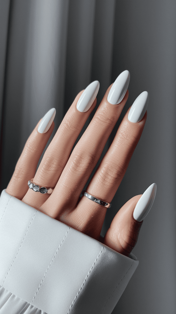 white nails