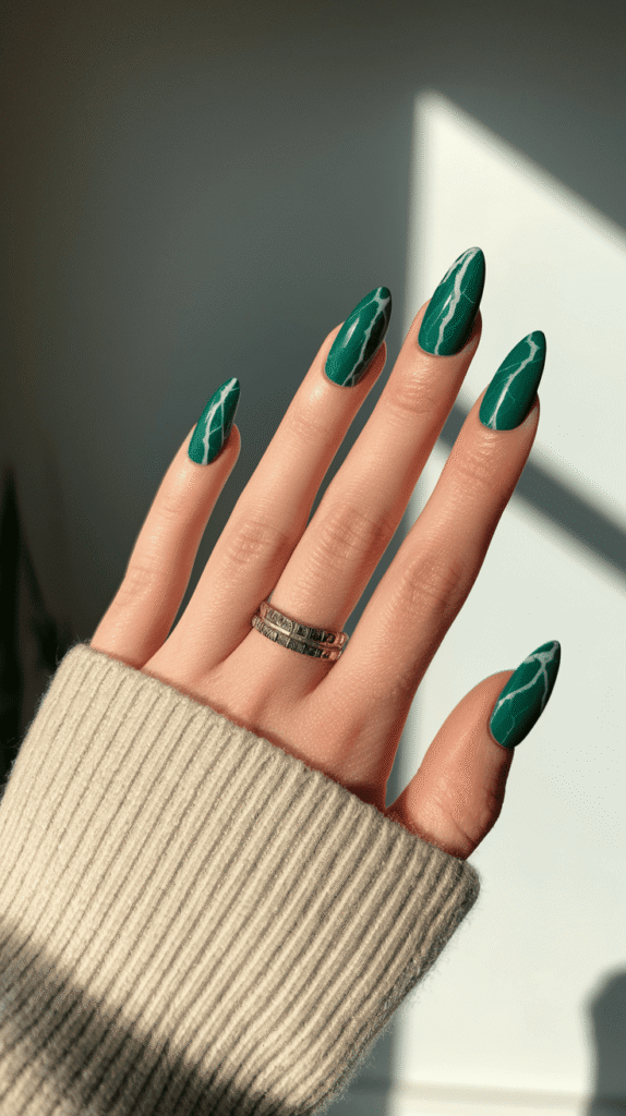 green nails