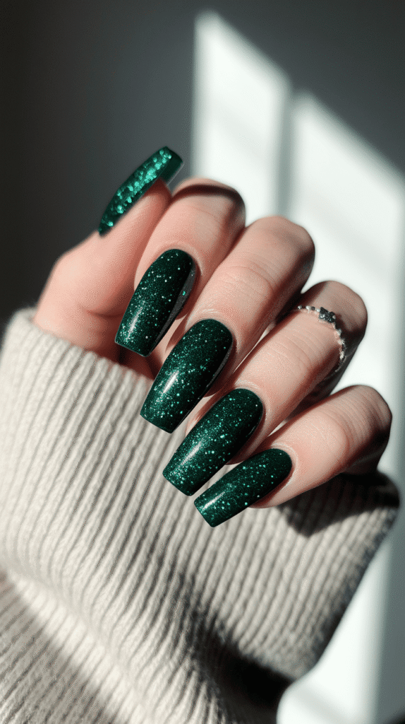 green nails