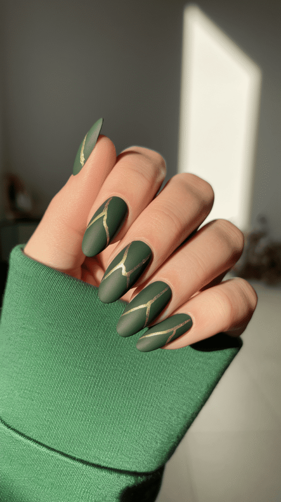 green nails