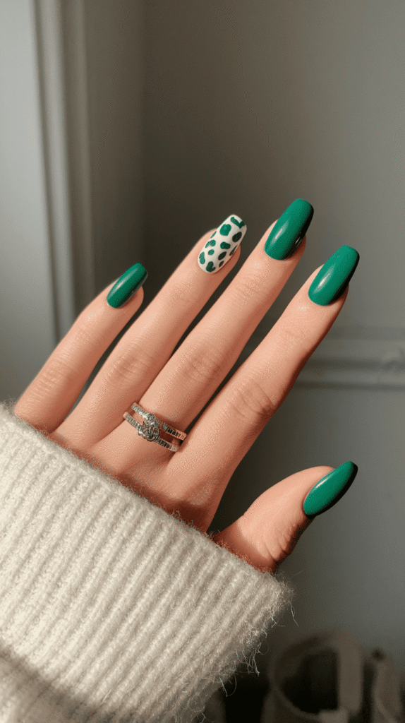 green nails